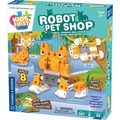Thames & Kosmos Kids First Robot Pet Shop: Owls, French Bulldogs, Sloths, and More!