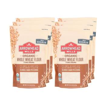Arrowhead Mills Organic Whole Wheat Flour Stone Ground - Case of 6/22 oz