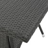 Campbell 5pc Wicker Patio Dining Set with Cushions - Gray - Christopher Knight Home - 4 of 4