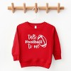 The Juniper Shop Talk Football To Me Ball Toddler Graphic Sweatshirt - 2 of 4