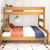 Max & Lily Bunk Bed Twin over Full Size, Modern Farmhouse Solid Wood Bunk Beds for Kids - 2 of 4