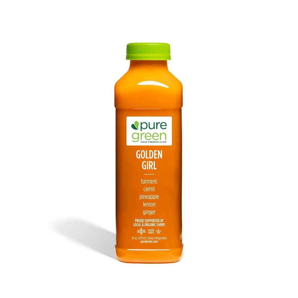 Pure Green Golden Girl Cold Pressed Juice -16 fl oz