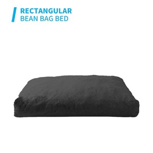 Mjkone Bean Bag Chairs for Adults, 2 in 1 Bean Bag Chairs, Convertible Bean Bag with Filler for Gaming Large Foam,Dark Gray - 1 of 4