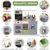 Wooden Kids Kitchen Playset with Toy Storage & Cookware, Ages 3+ - 3 of 4