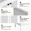 Single Sink Vanity with 2 Doors Freestanding Compact Silent Design Stainless Steel Bathroom Storage Cabinet, White - 4 of 4