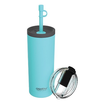 ASOBU® 20-Oz. Superb Sippy Cup Insulated Tumbler with Flexible Straw (Turquoise) in Green