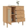 vidaXL Sideboard SENJA Rattan Look Brown 31.5 in.x15.7 in.x31.5 in. Solid Wood Pine - 4 of 4