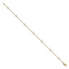 Black Bow Jewelry 14k Yellow Gold 1/2 Ct Lab Grown Diamond (E-F, VS1) Station Anklet - 9in - 2 of 4