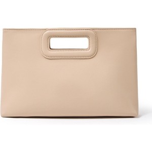 Top Handle Clutch Handbags for Women, Evening Handbag Shoulder Crossbody Purse with Gold Chain - 1 of 4