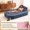 KWPZQEB 2-in-1 Folding Convertible Sofa Bed, Corduroy Upholstered Couch with 2 Pillows, Loveseat Sleeper Sofa for Living Room, Bedroom - 4 of 4