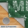 Christmas Area Rugs, Washable Non-Slip Snowflakes Quotes Carpet, Soft Low Pile Foldable Stain Resistant for Bedroom, Home - 4 of 4