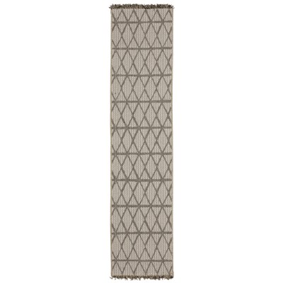 Oriental Weavers Gillian 1331V Beige/ Black Indoor/Outdoor Area Rug - 1'10" x 7'6"