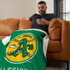 MLB Oakland Athletics Cooperstown Collection Throwback Silk Touch Throw Blanket 50 x 60 Inches - 2 of 4