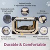 PetLuv Premium Cat and Dog Carrier Soft-Sided Plush Bed Locking Zippers Privacy Windows Collapsible Adjustable Carry Strap - 2 of 4