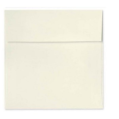 LUX 5 1/2 x 5 1/2 Square Envelopes 2 11/16 x 3 11/16 Natural-100% Recy 8515-NPC-50