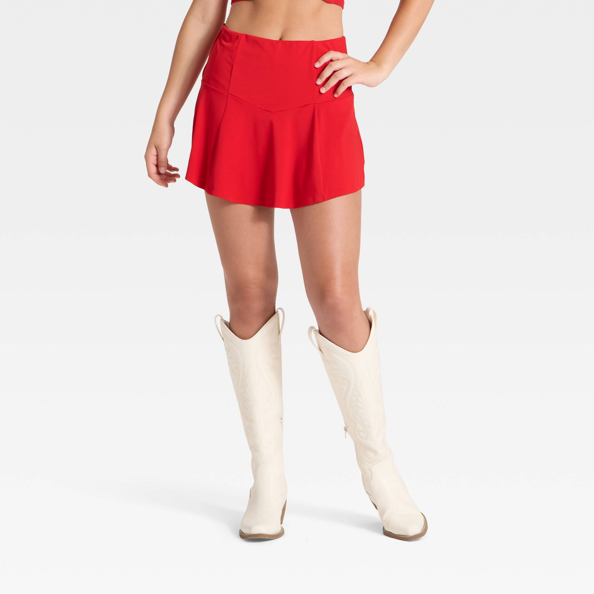 Women's Game Day Drop Waist Skort - JoyLab™ Red XXS
