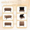 Kumasinova Mid-Century Lift-Top Storage Ottoman Bench– Solid Wood Frame with Safety Hinge, Versatile Coffee Table & Seating, Ottoman with Storage - 3 of 4