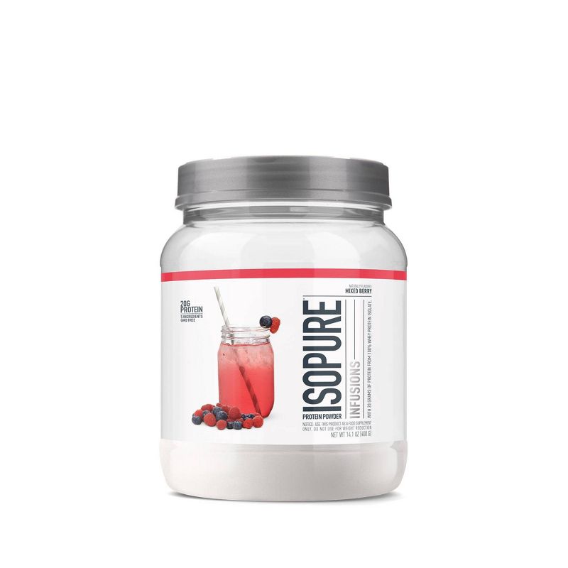 Isopure Infusions Protein Powder - Mixed Berry - 14.1oz, 1 of 11