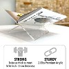Large Clear Acrylic Book Stand 12.5"x9.5"x5.5”, Book Holder for Display & Reading Cookbooks, Art Books, Magazines - 4 of 4