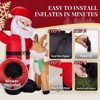 FONTOI Christmas Inflatable Santa and Reindeer Funny Holiday Blow Up Decoration for Outdoor Yard and Garden Display, Multicolored, 9.45"*6.3"*8.66" - 3 of 4