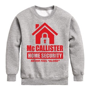Boys' - Instant Message - Mc Callister Home Security Graphic Long Sleeve Fleece Sweatshirt - 1 of 4