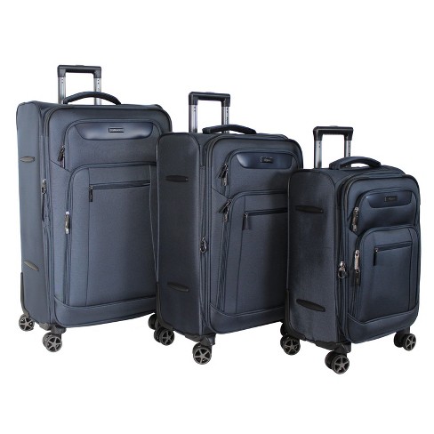 VERAGE 14 in. Black Spinner Carry On Underseat Luggage with USB