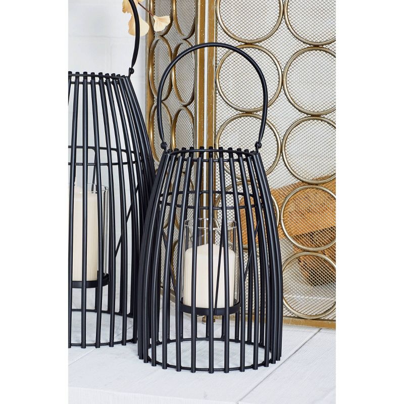 Modern Iron/Glass Decorative Caged Candle Holder - Olivia & May, 2 of 7