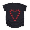 Candy Cane Heart - Garment Dyed Tee - 2 of 3