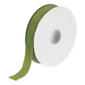 Unique Bargains DIY Gift Wrapping Soft Single Face Spool Silky Velvet Ribbon - 1 of 3