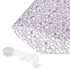 Unique Bargains Floral Bouquet Craft Packaging Mesh Gift Wrap Paper with Ribbon 1 Set - 3 of 4