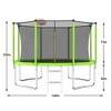 VisioGear Trampolines, Trampoline with Safety Enclosure Net, Trampoline with Basketball Hoop, Green, 144.09"*144.09"*102.75" - 2 of 4