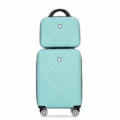 Whisen 2-Piece Set(14/20 in.) Luggage Sets ABS Lightweight Suitcase with Spinner Wheels