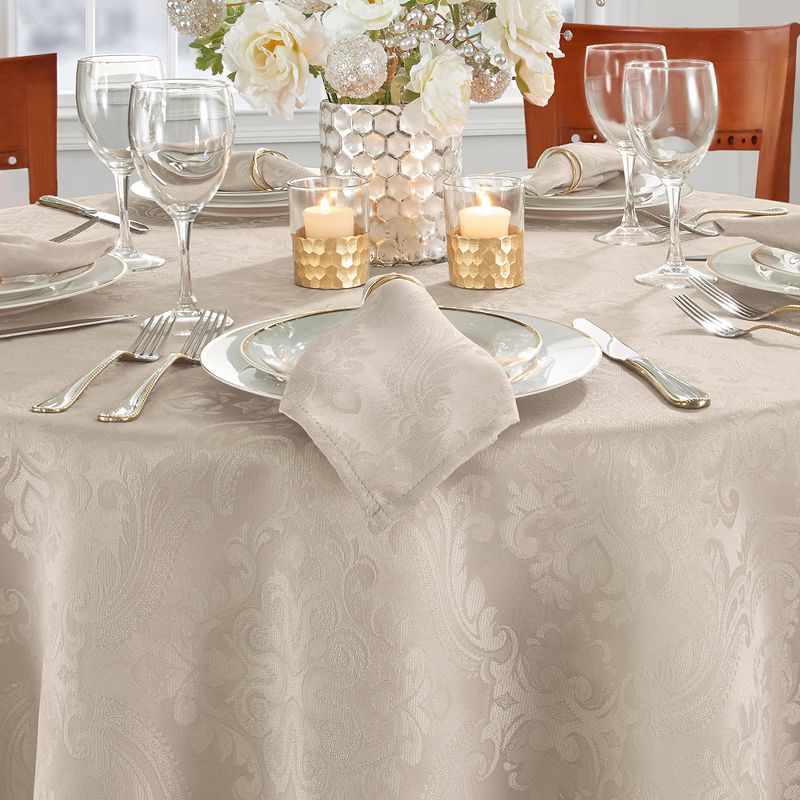 Caiden Elegance Damask Tablecloth - Elrene Home Fashions, 3 of 4