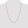 Black Bow Jewelry 3.5mm, Sterling Silver Fancy Solid Cable Link Necklace - 2 of 4
