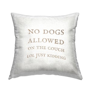 Stupell Industries Dogs Allowed On Couch Funny Pets Minimal Phrase - 1 of 3