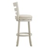 Inspire Q Hooper Barstool Antique White Finish/Beige Linen - 3 of 4
