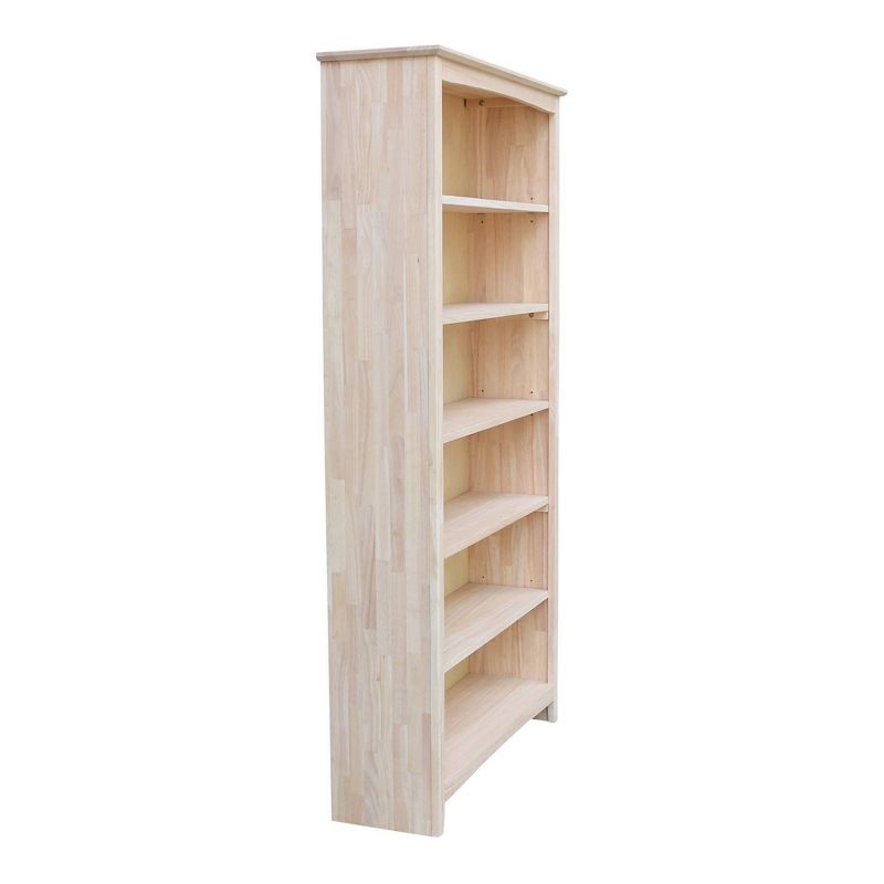 72&#34;x38&#34; Shaker Bookcase Unfinished - International Concepts, 3 of 9