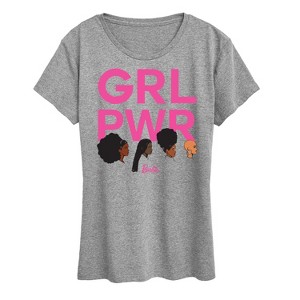 Women's - Barbie - Grl Pwr Grid -Adult Women's Short Sleeve Graphic T-Shirt Short Sleeve Graphic T-Shirt - 1 of 4