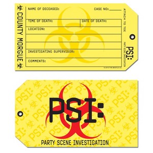 Beistle PSI Toe Tag Invitations, 3" x 5.5", (24/Pkg) Multicolored - 1 of 1