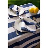 Design Imports Nautical Blue Cabana Stripe Print Outdoor Napkin (Set Of 6) - 3 of 4