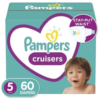 Pampers Cruisers Diapers Super Pack - Size 5 - 60ct