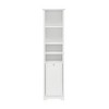 GDFStudio Helen Modern 63.8" Tall Bathroom Storage Cabinet with Adjustable Shelves, Laundry Hamper and Hidden Clothes Storage - 4 of 4