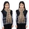 Anna-Kaci Classic Plaid Winter Scarf Soft Cashmere Feel Wrap Shawl Check Tassel Scarves for Women - 3 of 4