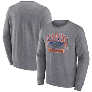 NCAA Florida Gators Men's Gray Crew Neck Fleece Sweatshirt