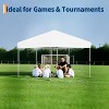 10x10 ft Pop-Up Canopy Tent - Heavy-Duty Instant Canopy with 1 Removable Mesh Sidewall, One-Person/One-Button Push Setup - 3 of 4