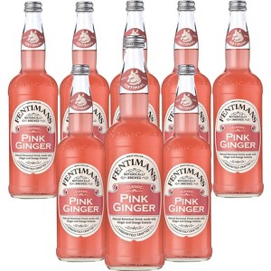 Fentimans Botanically Brewed Pink Ginger Sparkling Soda, 8 Pack, 9.3 fl oz Bottles – Premium Craft Soda/Mixer for Cocktails & Refreshing Drinks - 1 of 4