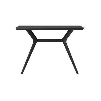 Verso 46 Inch Black Solid Wood Modern Console Table