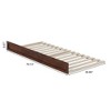 AFI Furnishings Mid-Century Modern Trundle Bed, Twin XL, Walnut - 2 of 4