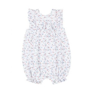 Girl ' Floral Knit Criss-Cross Back Romper - Petit Confection - 1 of 2