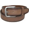 CTM Men's Burnished Leather Bridle Belt with Removable Buckle - 4 of 4